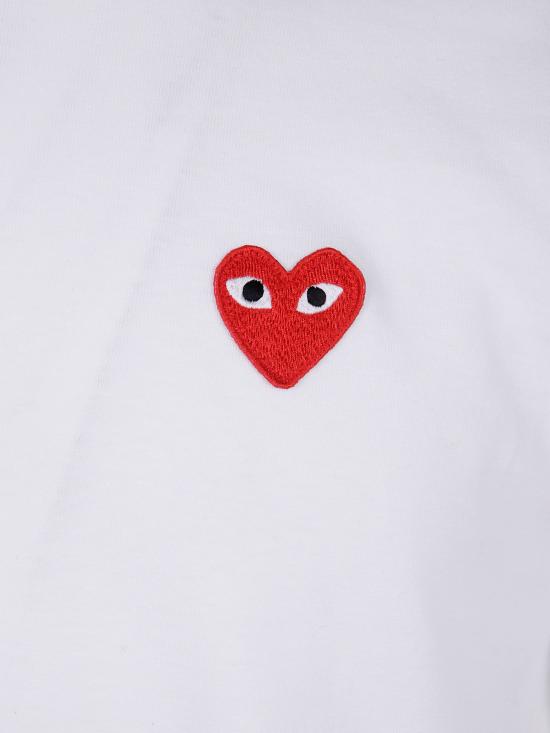 26FW 꼼데가르송 반팔 티셔츠 AXT108051 2 WHITE - COMME DES GARCONS