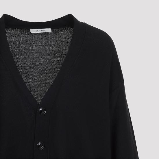 26FW 르메르 릴렉스 트위스트 가디건 릴렉스 트위스트 가디건 PO0052LK1063 BK999 BLACK - LEMAIRE