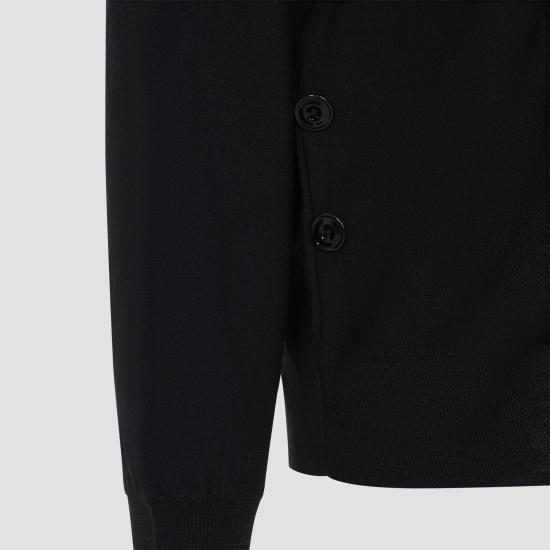26FW 르메르 릴렉스 트위스트 가디건 릴렉스 트위스트 가디건 PO0052LK1063 BK999 BLACK - LEMAIRE