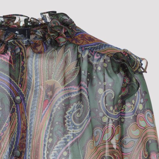 26FW 에트로 블라우스 WRIA007899SP12B X0893 GREEN - ETRO