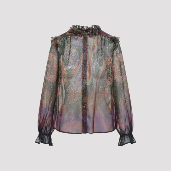 26FW 에트로 블라우스 WRIA007899SP12B X0893 GREEN - ETRO