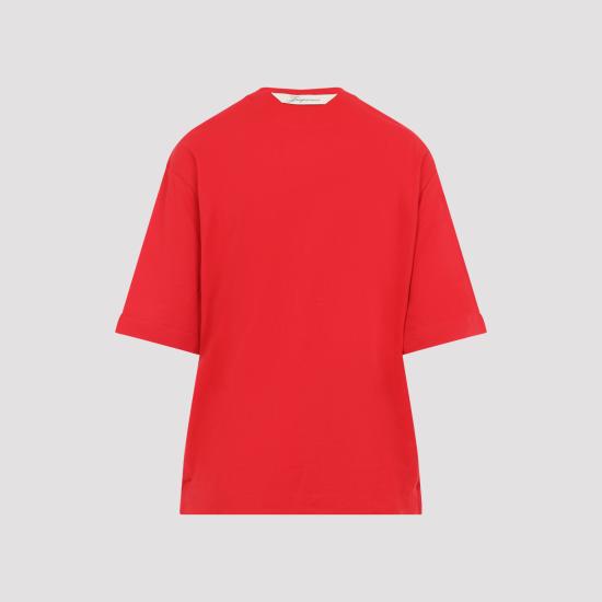 26FW 자크뮈스 Ventadou 티셔츠 TSW00588AJ00254 470 RED - JACQUEMUS