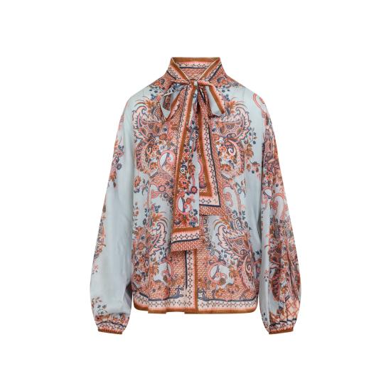 26FW 짐머만 블라우스 4461TSS261 BLUE MULTICOLOUR
