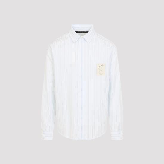 26FW 자크뮈스 긴팔 셔츠 SHM00541AW00910 3ND BLUE - JACQUEMUS