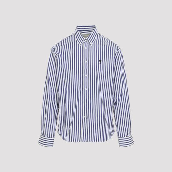 26FW 아미 긴팔 셔츠 USH878CO0250 487 BLUE - AMI
