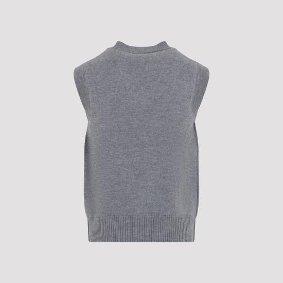 26FW 아미 니트 베스트 UKS902018 A273 GREY - AMI