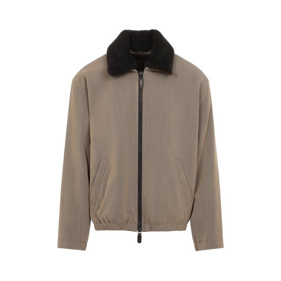 26FW 조르지오 아르마니 봄버 자켓 GM004032TE22902 U6166 NUDE NEUTRALS