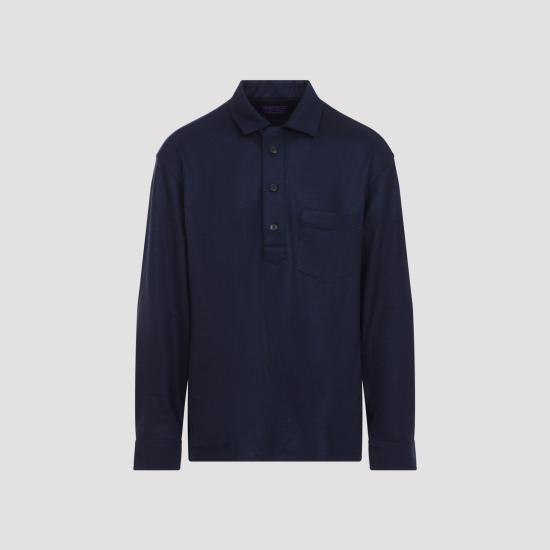 26FW 랄프로렌 퍼플라벨 긴팔 셔츠 790P22480001 NAVY BLUE - RALPH LAUREN PURPLE LABEL