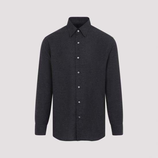 26FW 브리오니 긴팔 셔츠 SCAY0LOC022 1100 GREY - BRIONI