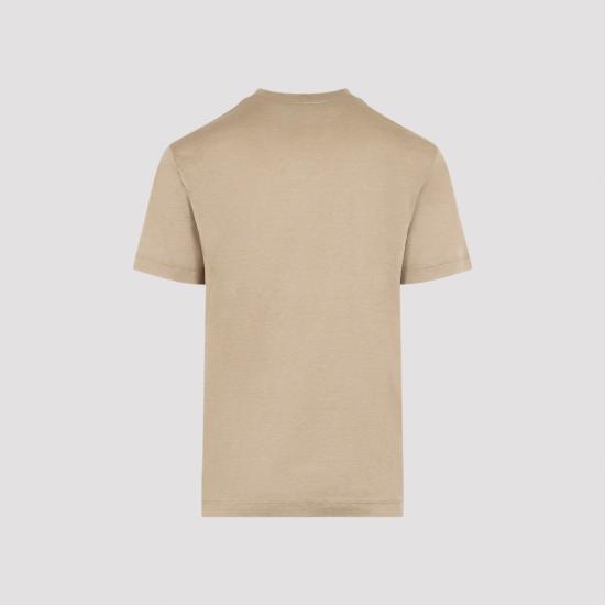 26FW 조르지오 아르마니 반팔 티셔츠 3KSM77SJZHZ U8048 NUDE NEUTRALS - GIORGIO ARMANI