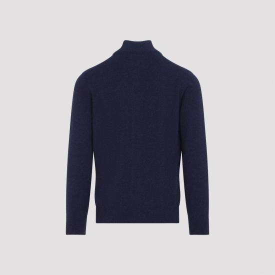 26FW 브루넬로 쿠치넬리 캐시미어 하이넥 집업 가디건 M2200106 CJK18 BLUE - BRUNELLO CUCINELLI