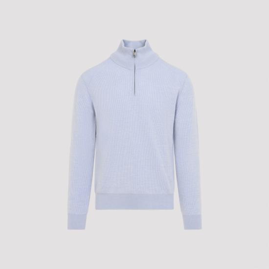 26FW 브리오니 집업 니트 UMS70LOCK12 4919 BLUE - BRIONI