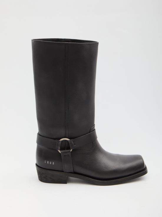 26FW 골든구스 버클&스트랩 하이 바이커 부츠 GWF01057F008235 90100 BLACK