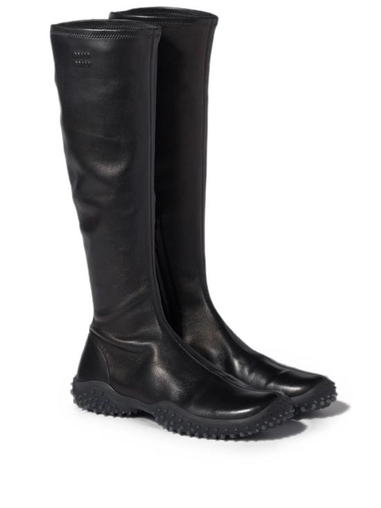 26FW 미우미우 스트레치 나파 레더 부츠 5W805EFA045L68 F0002 BLACK - MIU MIU