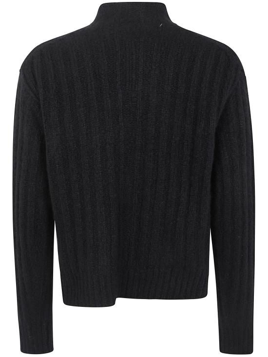 26FW 릭 오웬스 터틀넥 RR02F4678RIBWSE 09 BLACK - RICK OWENS
