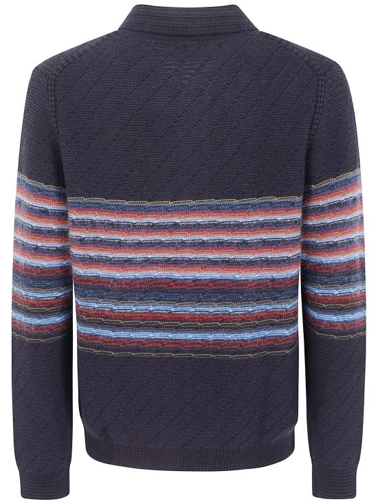 26FW PS 바이 폴스미스 집업 니트 M2RA075W22841 49 BLUE - PS BY PAUL SMITH
