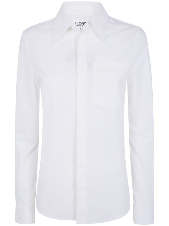 26FW MM6 메종마르지엘라 셔츠 S62DT0060MTN208 961 WHITE