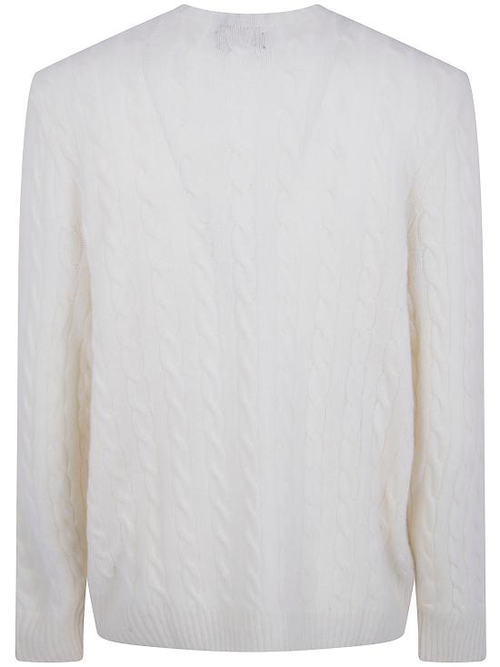 26FW 폴로 랄프로렌 케이블 니트 스웨터 710876762010099 ANDOVER WHITE - POLO RALPH LAUREN