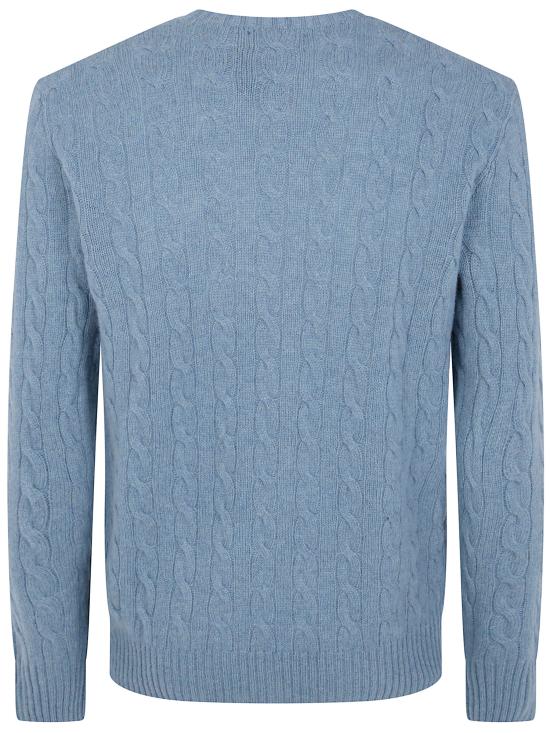 26FW 폴로 랄프로렌 케이블 니트 스웨터 710876762506 TURQUOISE GREY - POLO RALPH LAUREN