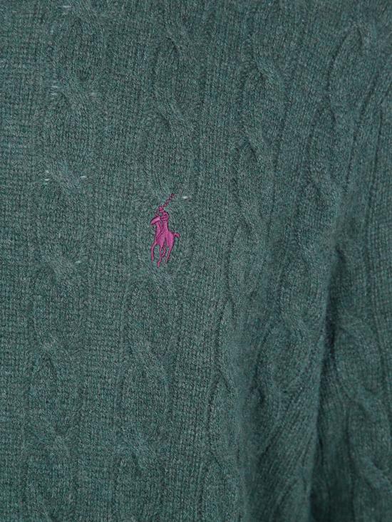 26FW 폴로 랄프로렌 케이블 니트 스웨터 710876762507 LODGEPOLE GREEN - POLO RALPH LAUREN