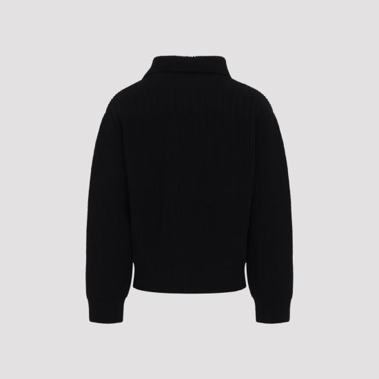 26FW 드리스 반 노튼 가디건 2620212214707 900 BLACK - DRIES VAN NOTEN
