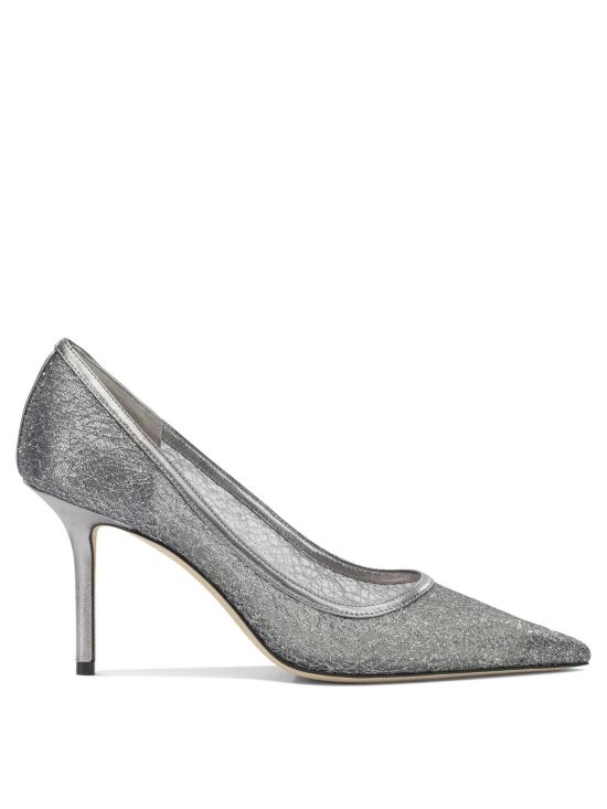 26FW 지미추 힐/펌프스 LOVE85DLZANTHRACITE SILVER