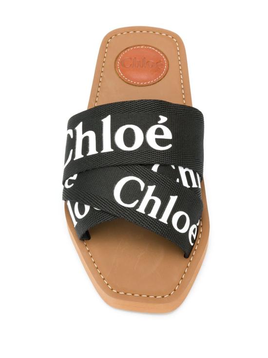 26SS 끌로에 우디 플랫 뮬 CHC22U188Z3001 BLACK - CHLOE