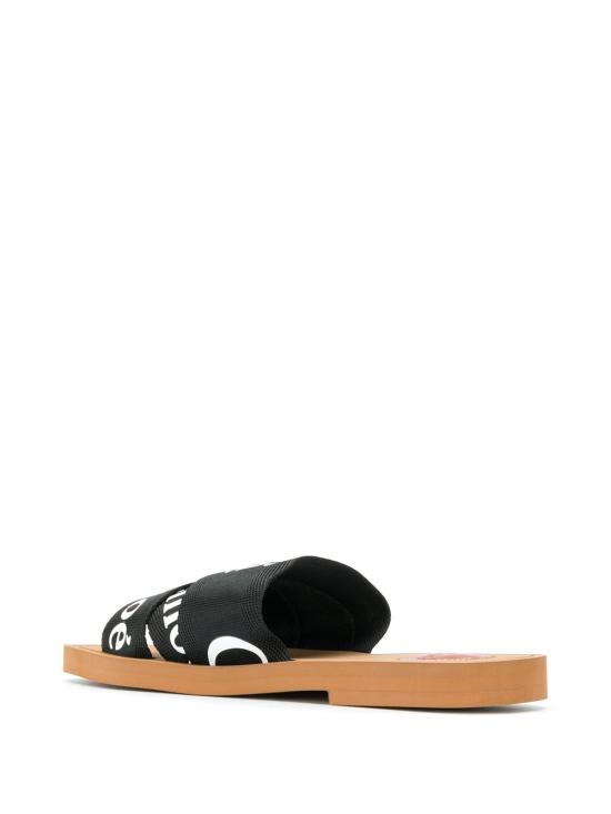 26SS 끌로에 우디 플랫 뮬 CHC22U188Z3001 BLACK - CHLOE