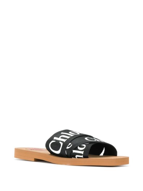 26SS 끌로에 우디 플랫 뮬 CHC22U188Z3001 BLACK - CHLOE