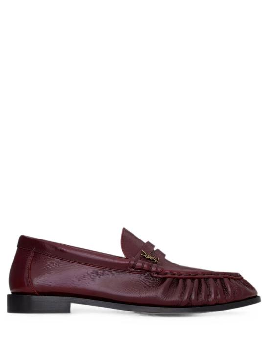 26FW 생로랑 빈티지 보르도 소프트 가죽 로퍼 A001MMAAFGB 6629 BURGUNDY