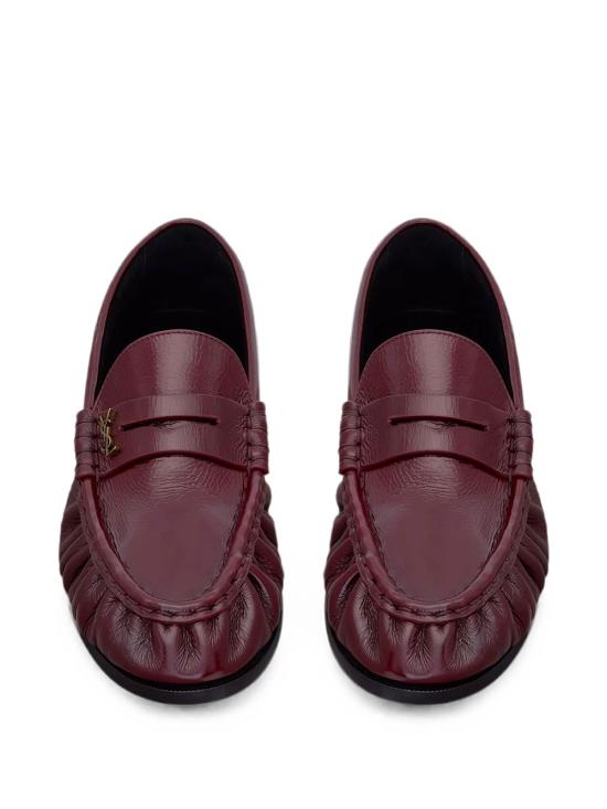 26FW 생로랑 빈티지 보르도 소프트 가죽 로퍼 A001MMAAFGB 6629 BURGUNDY - SAINT LAURENT
