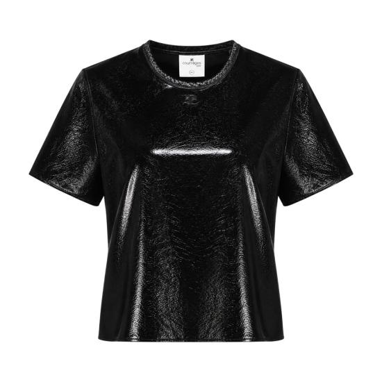 26FW 쿠레쥬 반팔 티셔츠 326CTO561VY0016 9999 BLACK