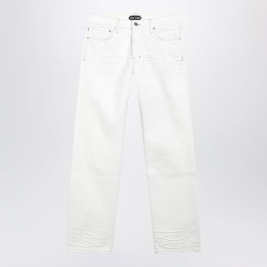 26FW 톰포드 스트레이트 팬츠 DPH003DMC085 WBE WHITE
