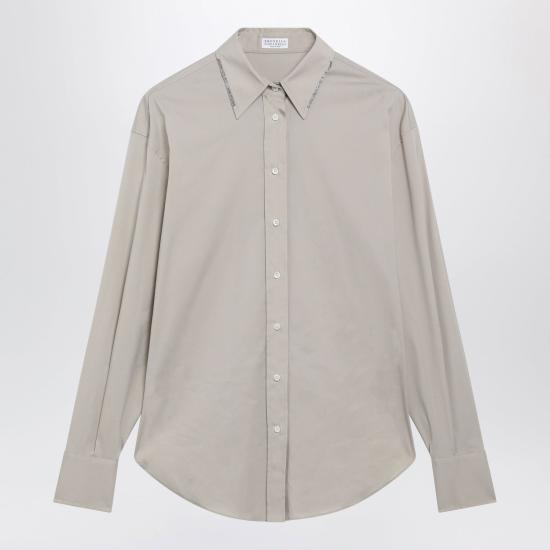 26FW 브루넬로 쿠치넬리 셔츠 M0091M1O06CO C7498 GREY