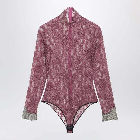 26FW 발렌티노 가라바니 바디수트 티셔츠 9B3MR02JAF4 697 BURGUNDY