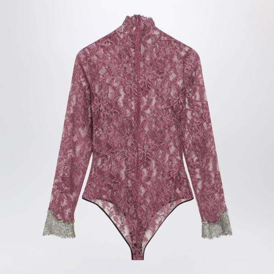 26FW 발렌티노 가라바니 바디수트 티셔츠 9B3MR02JAF4 697 BURGUNDY - VALENTINO GARAVANI