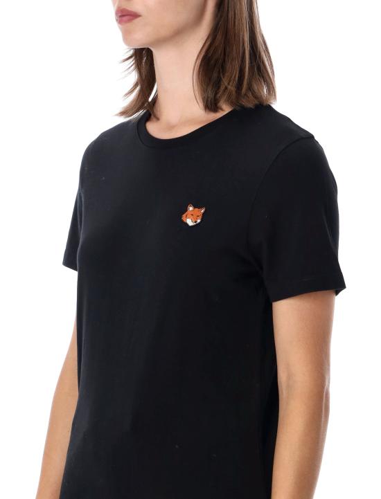 26SS 메종키츠네 폭스 헤드 레귤러 폴로 티셔츠 PW00113KJ7026 P199 BLACK - MAISON KITSUNE