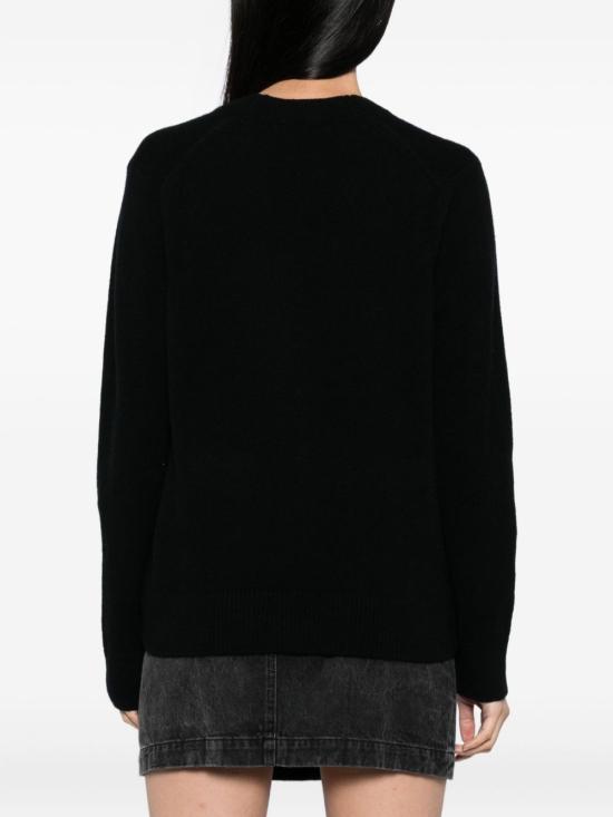 26SS 메종키츠네 베이비 폭스 메리노 레귤러 가디건 PW00502KT1181 P199 BLACK - MAISON KITSUNE