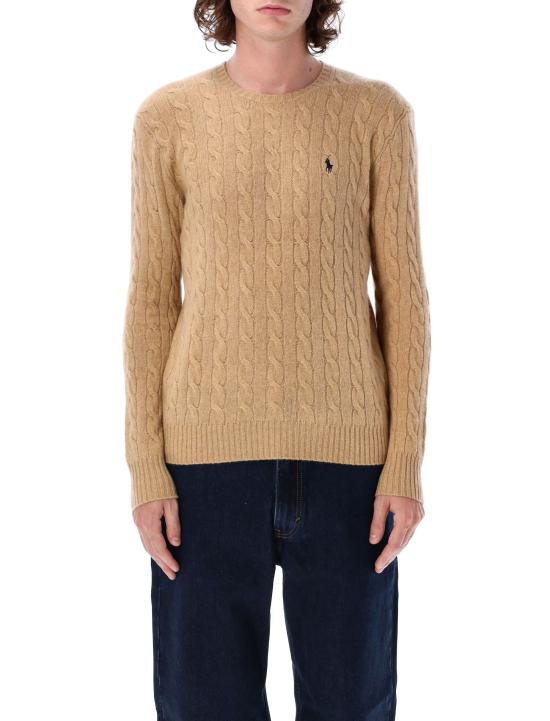 26FW 폴로 랄프로렌 케이블 니트 스웨터 710876762 009 BROWN