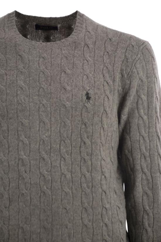 26FW 폴로 랄프로렌 케이블 니트 스웨터 710876762 012 GREY - POLO RALPH LAUREN