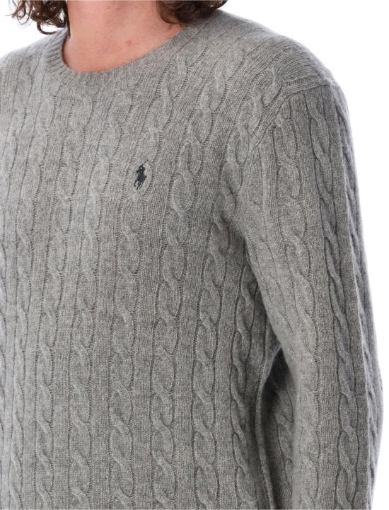 26FW 폴로 랄프로렌 케이블 니트 스웨터 710876762 012 GREY - POLO RALPH LAUREN