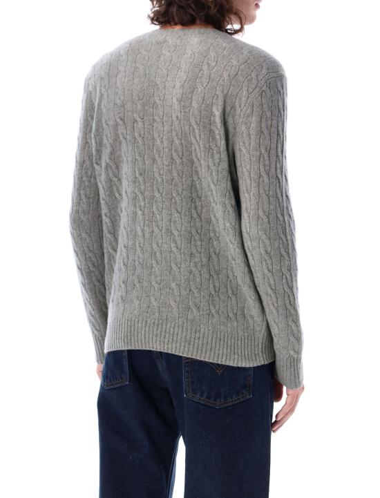 26FW 폴로 랄프로렌 케이블 니트 스웨터 710876762 012 GREY - POLO RALPH LAUREN