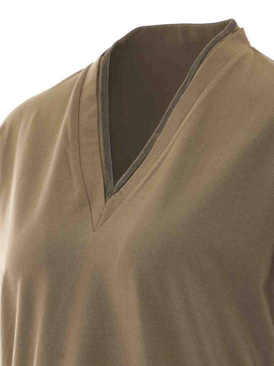 26FW 브루넬로 쿠치넬리 반팔 티셔츠 M0T18BD222C983 GREEN - BRUNELLO CUCINELLI