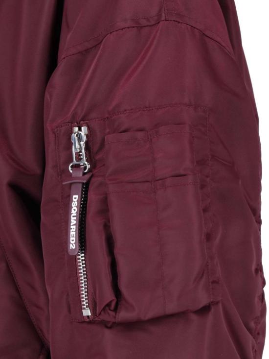 26FW 디스퀘어드2 봄버 자켓 S74AM1744 D35546392 Burgundy - DSQUARED2