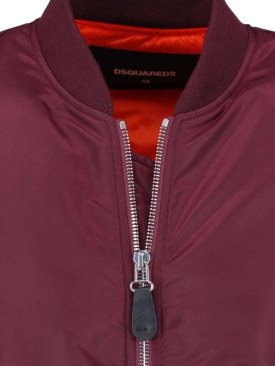 26FW 디스퀘어드2 봄버 자켓 S74AM1744 D35546392 Burgundy - DSQUARED2