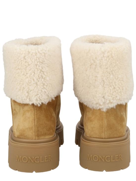 25FW 몽클레어 아우레아 미드 스웨이드 & 시어링 부츠 4F00070 M697123L Brown - MONCLER
