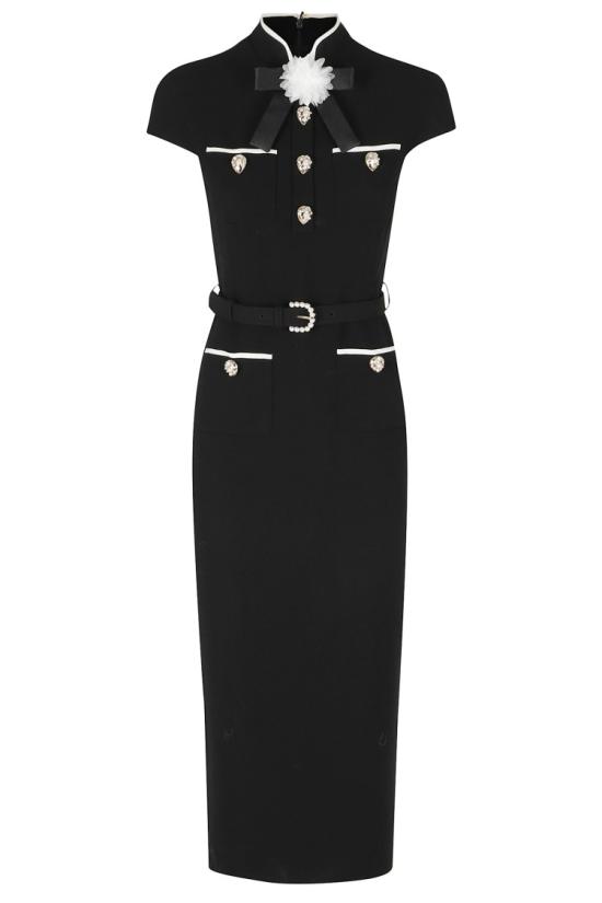 26FW 셀프 포트레이트 롱 원피스 AW26074MBB 099 Black