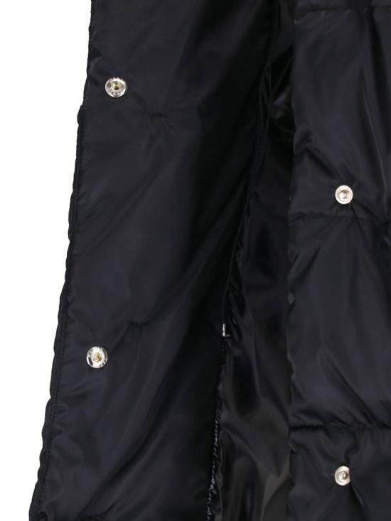 26FW 에르노 새틴 & 뉴 레이디 퍼 A셰이프 다운 자킷 PI001934D 12170Z9300 Black - HERNO