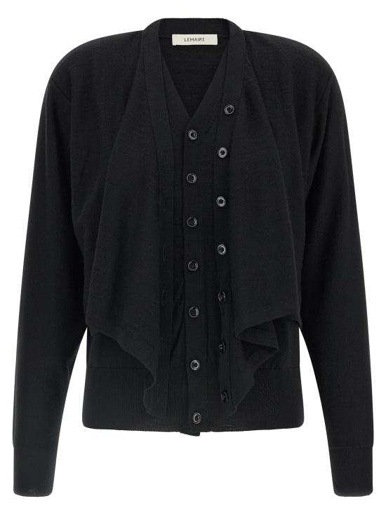 26FW 르메르 가디건 PO0056LK1063BK999 Black