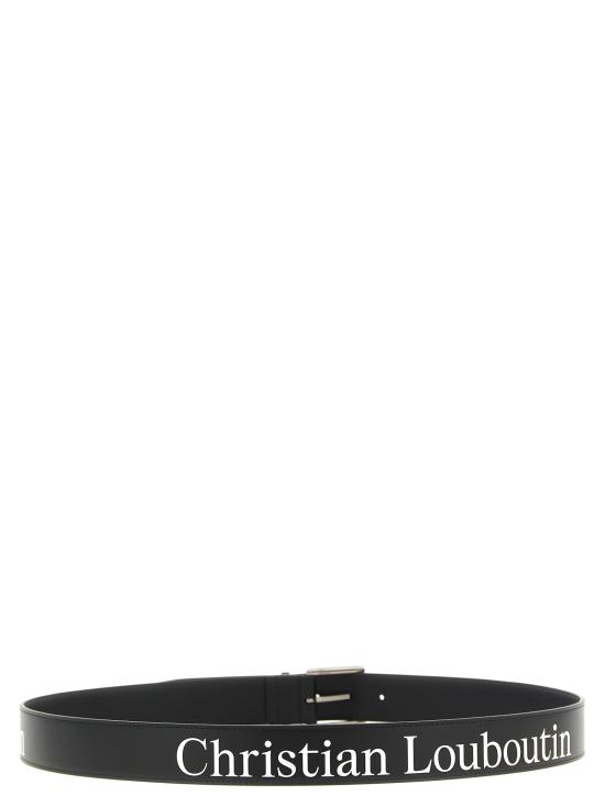 26FW 크리스챤 루부탱 가죽 벨트 3265318B078 Black - CHRISTIAN LOUBOUTIN